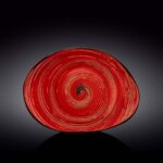 Блюдо Wilmax Spiral Red камінь 33х24,5см 700мл WL-669242 / A