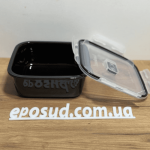Ємність для їжі Luminarc Pure Box Active Black квадратна 1220 мл V1475