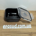 Ємність для їжі Luminarc Pure Box Active Black квадратна 760 мл V1474 - Зображення 2