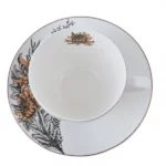 Чашка Astera Floral Brown чайна з блюдцем 400 мл A0530-CS410-B - Зображення 2